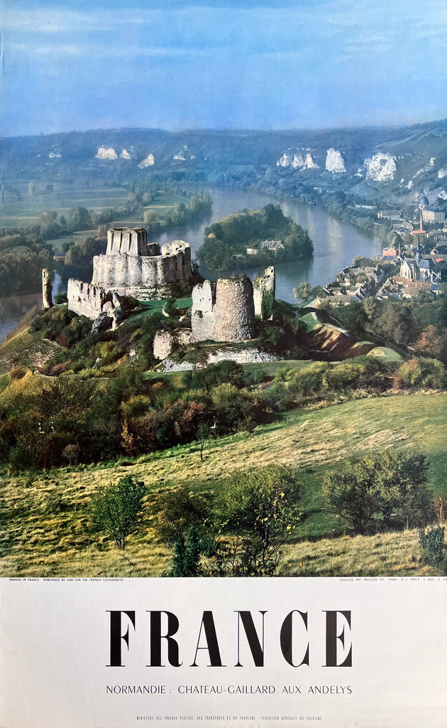 Château Gaillard, Normandy, France, 1954