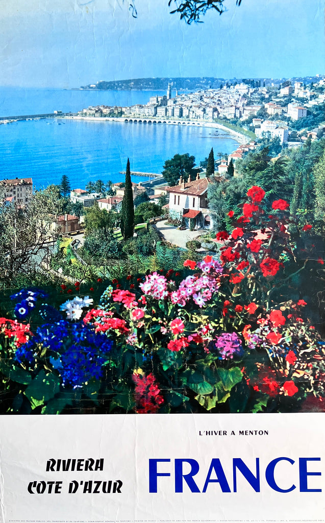 Menton in Winter, French Riviera, 1960