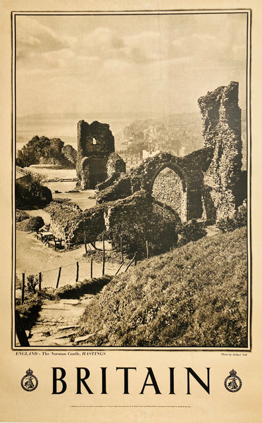Hastings Castle, England, about 1950
