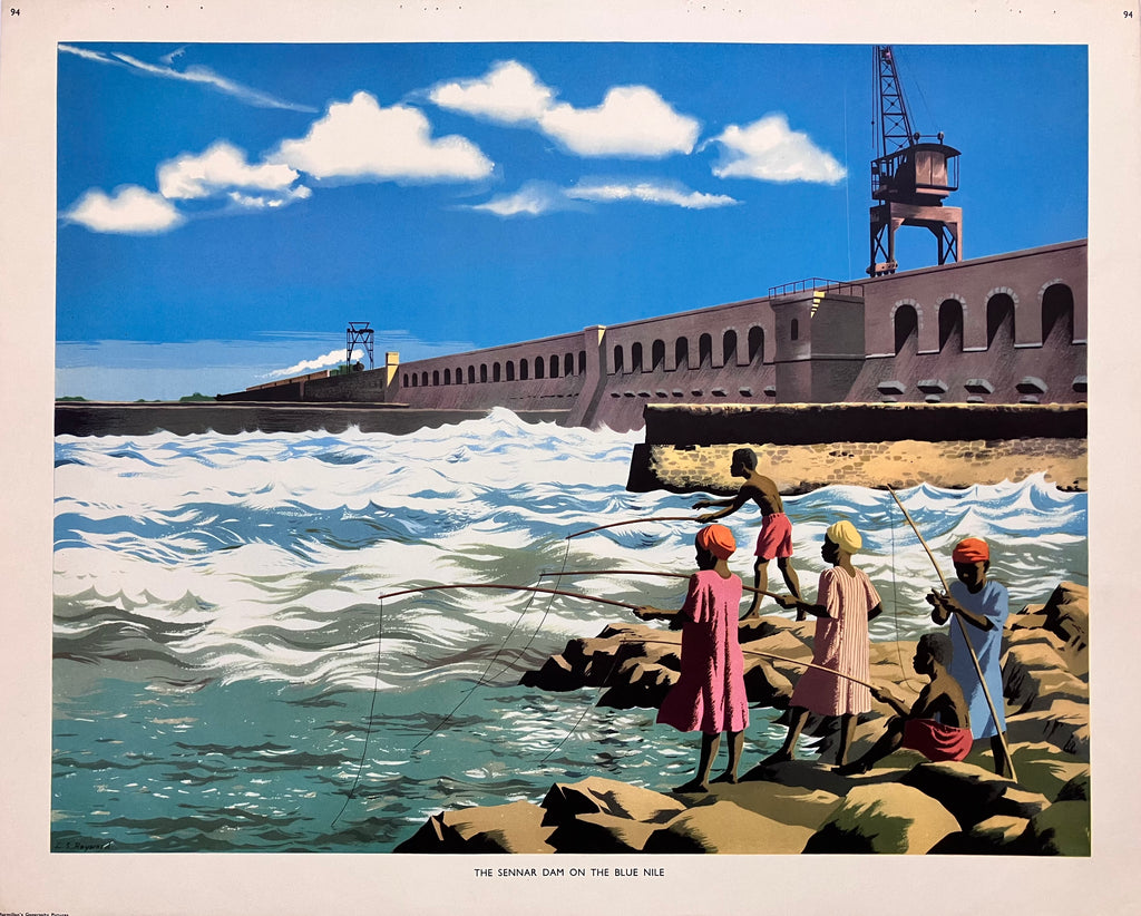 The Sennar Dam on the Blue Nile, Macmillan schools series, 1950s