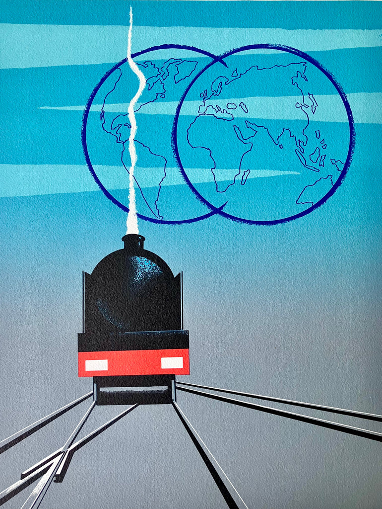 Orient Express, Fix-Massau (signed), lithograph, 1979