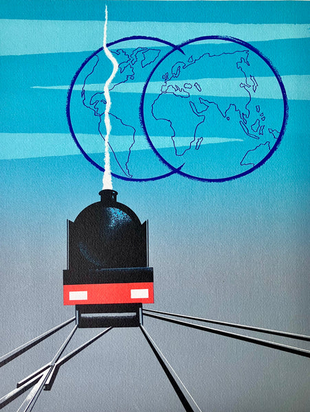 Orient Express, Fix-Massau (signed), lithograph, 1979