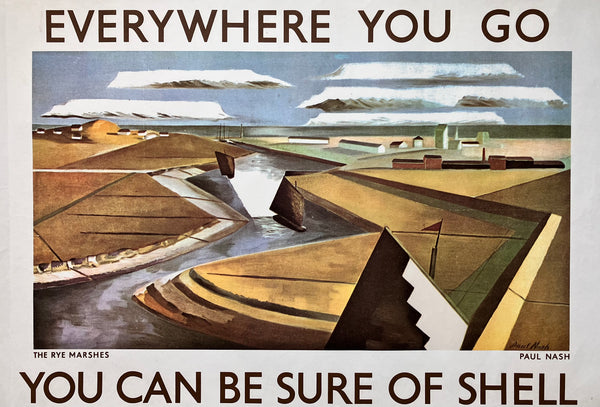 Shell, 'Rye Marshes' by Paul Nash, 1969