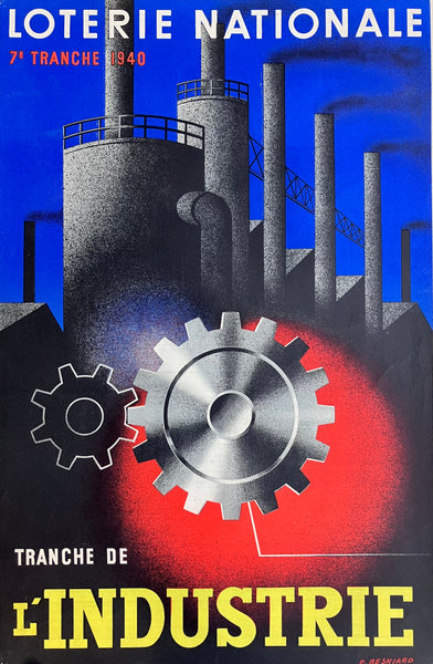 Loterie Nationale, France, 'l'Industrie', 1940
