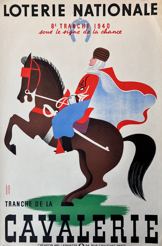 Loterie Nationale, France, Cavalerie, 1940
