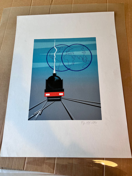 Orient Express, Fix-Massau (signed), lithograph, 1979