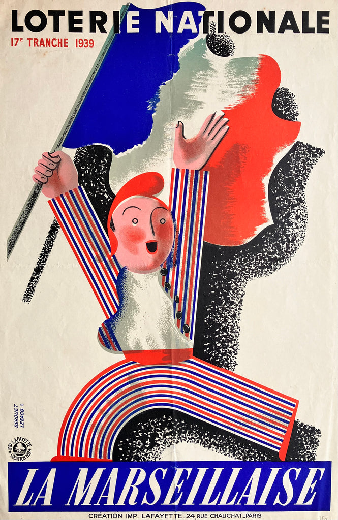 Loterie Nationale, Marseillaise, France, 1939