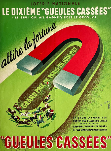 Loterie Nationale, 'Gueules Cassées', France 1939
