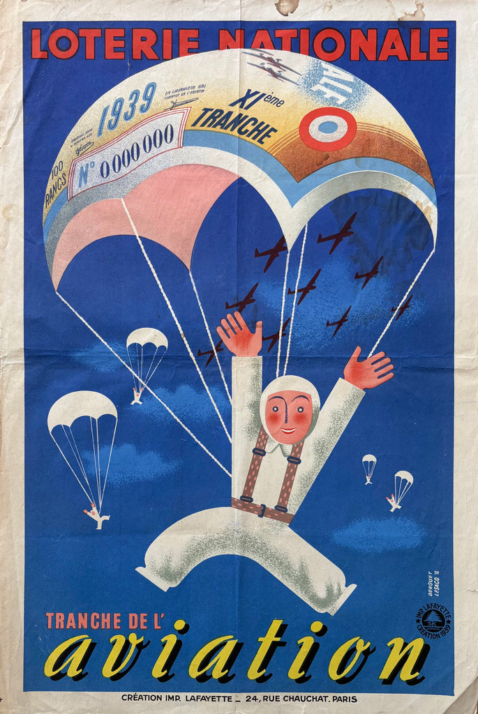 Loterie Nationale, Aviation, 1939