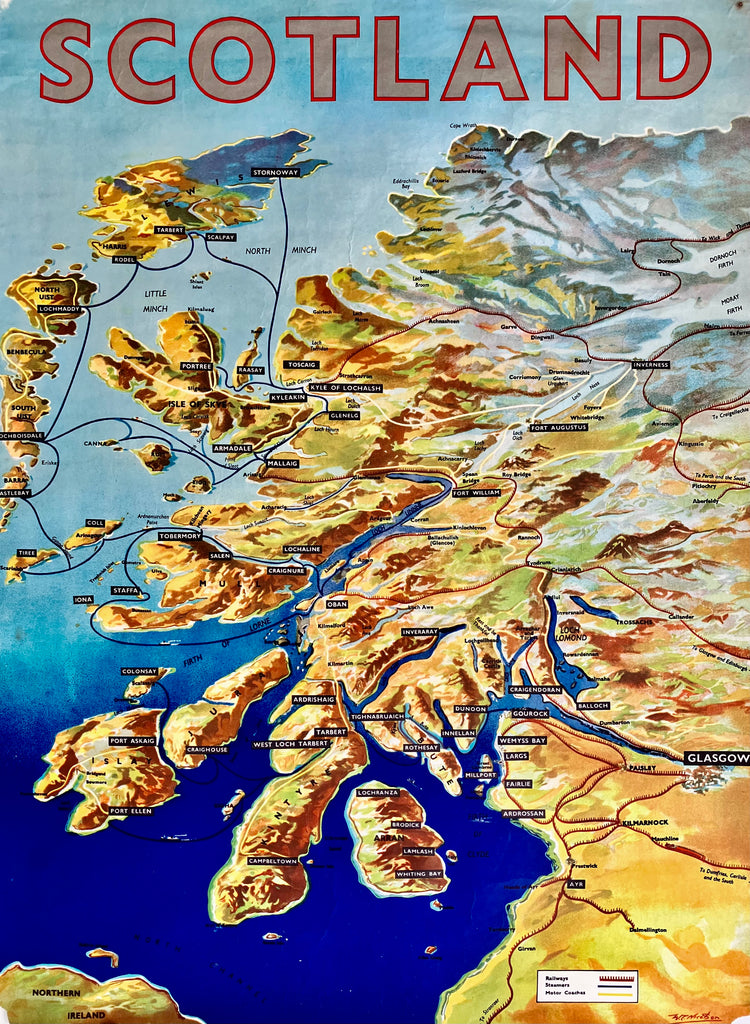Western Scotland map
