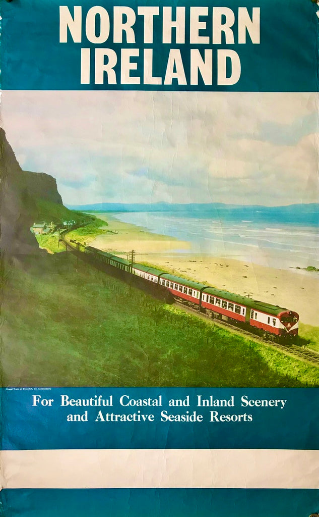 Northern Ireland coastal train, c1970