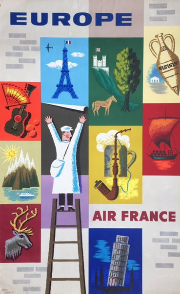 Air France, Europe, 1956