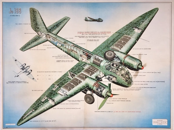 Junkers Ju 188 British air diagram, 1944