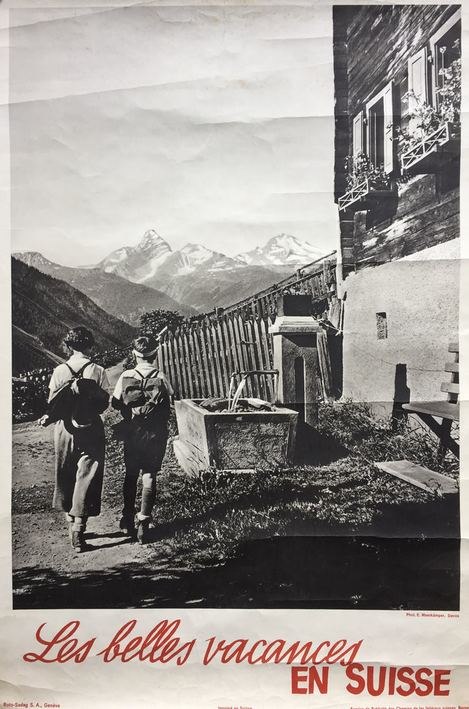 Hiking in the Alps, Switzerland, 1930s?