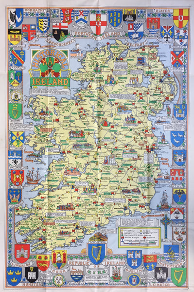 Historical map of Ireland, 1962