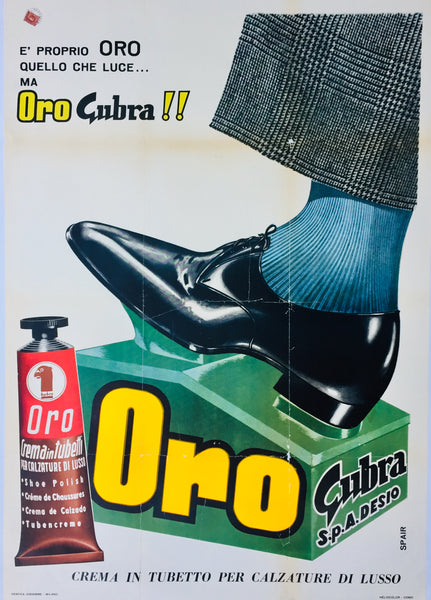 Oro Shoe Polish, Italy, c1960?