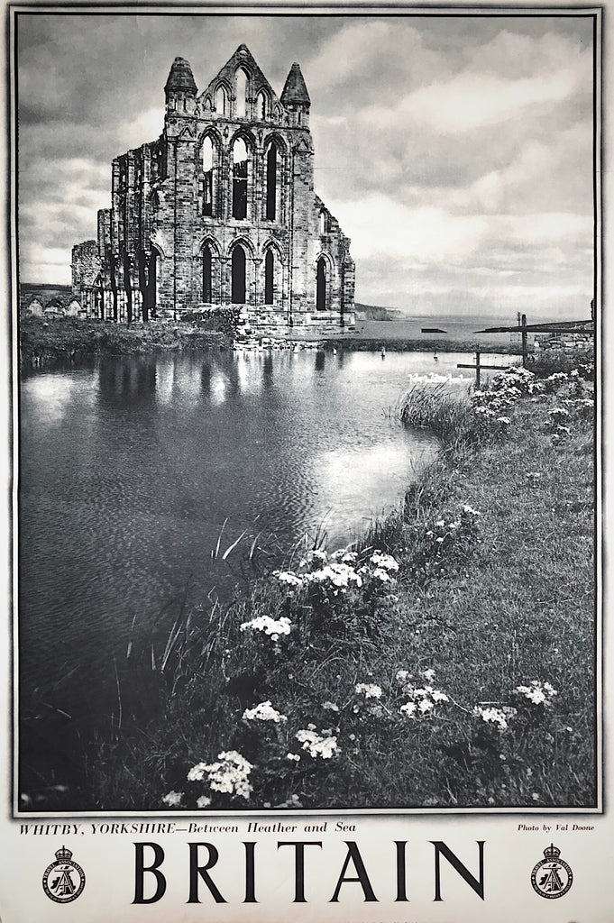 Whitby Abbey, Yorkshire, England, 1940s