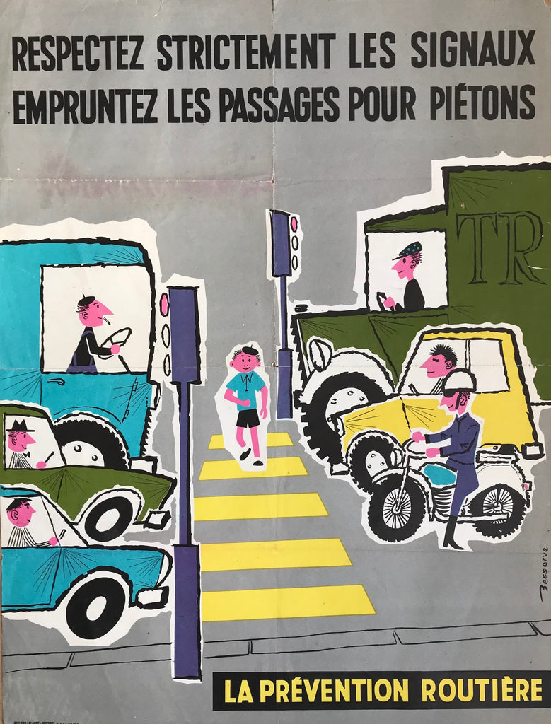 Road safety, France, 1960s