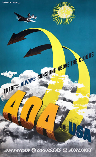 American Overseas Airlines, by LeWitt-Him, 1948