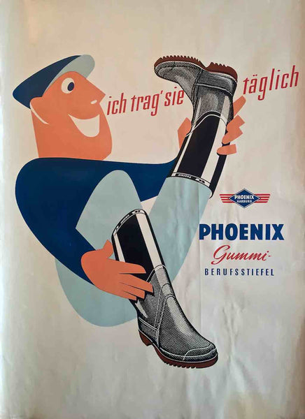 Phoenix rubber boots, Germany, 1950s