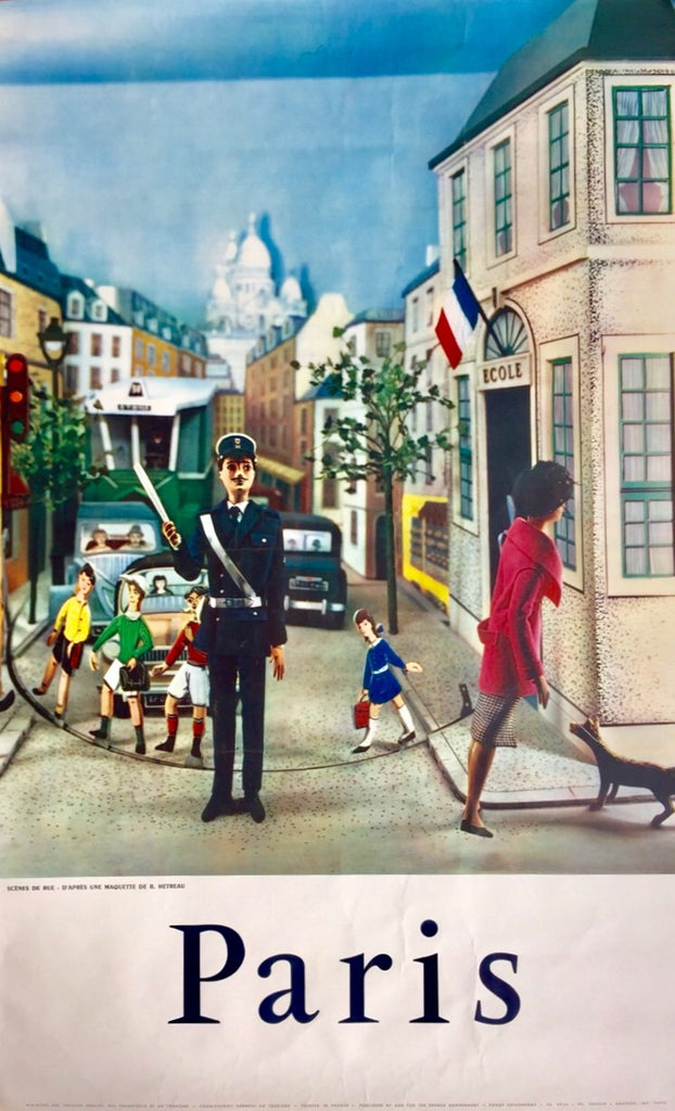 Paris street scene with dolls, 1960