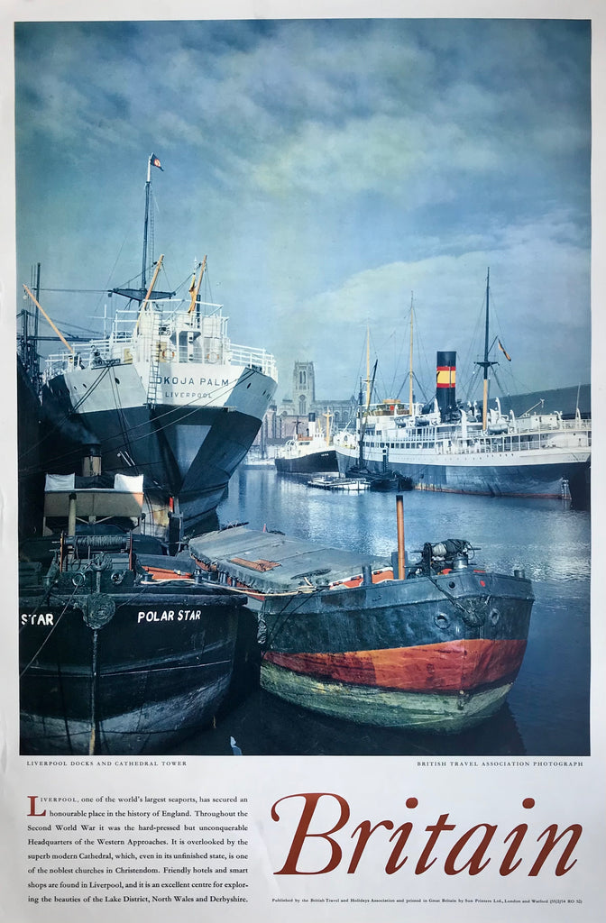 Liverpool Docks, England, 1955