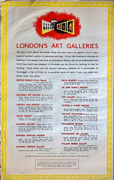 London's Art Galleries, 1952