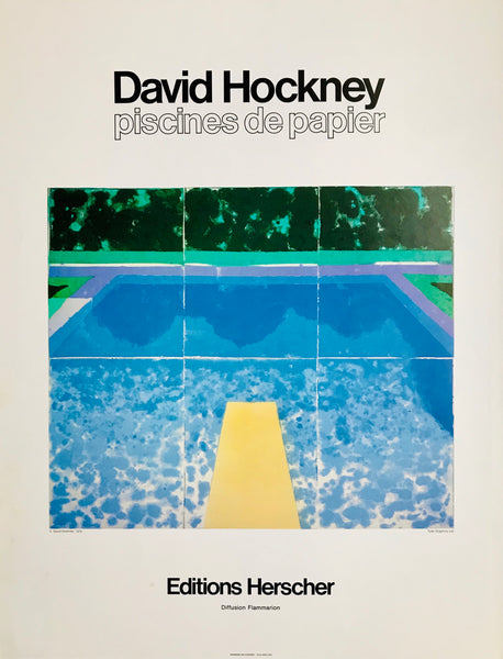 David Hockney, Piscines sur Papier