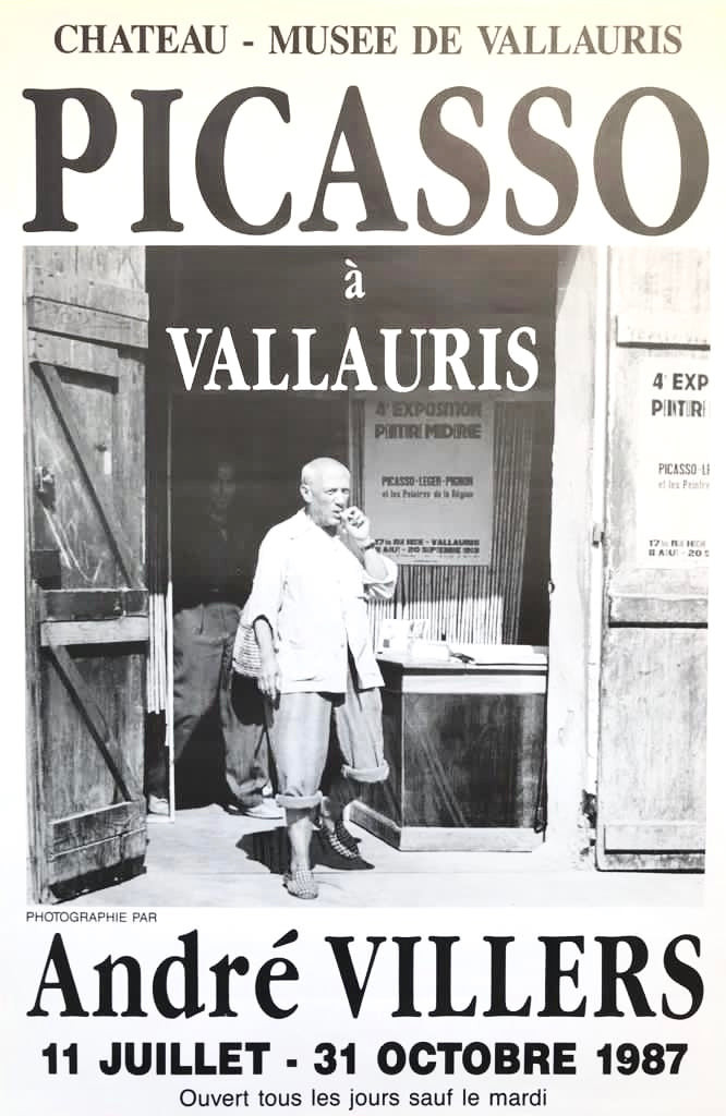 Exhibition of photographs of Picasso by André Villiers, Vallauris, France, 1987