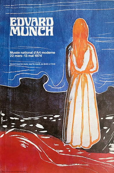 Edvard Munch exhibition, Paris, France, 1974